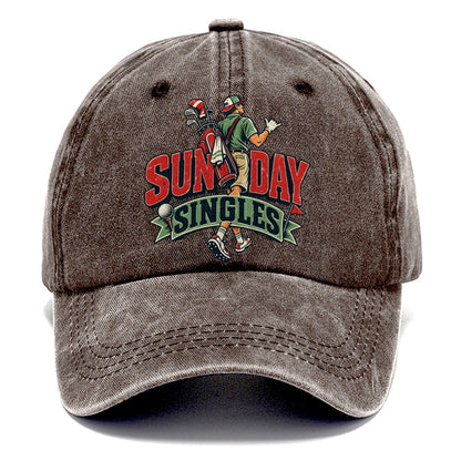 Sunday Singles Golf Life Classic Cap – Brown