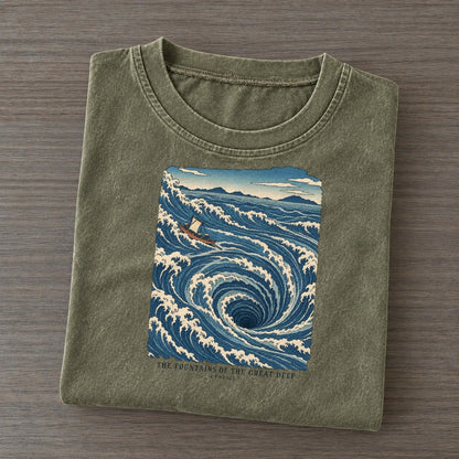The Fountains Of The Great Deep The Great Deep Vintage T-shirt – Army Green