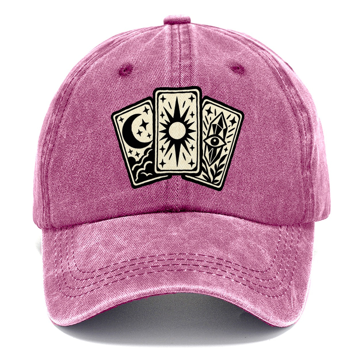 Three Fanned Tarot Cards Witch Magic Classic Cap – Dusty Rose