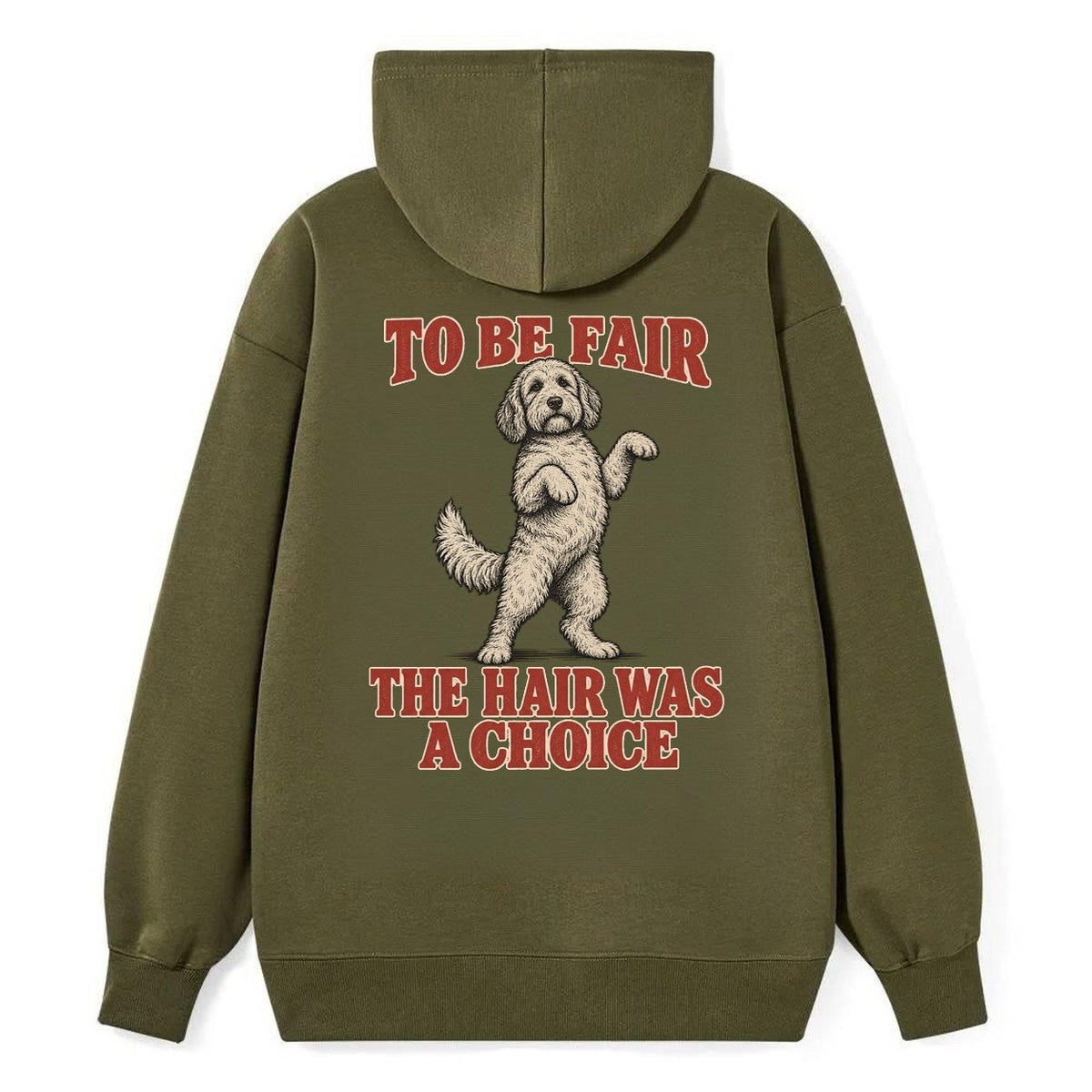 Labradoodle Dog Declarations Classic Pullover Hoodie – Armygreen