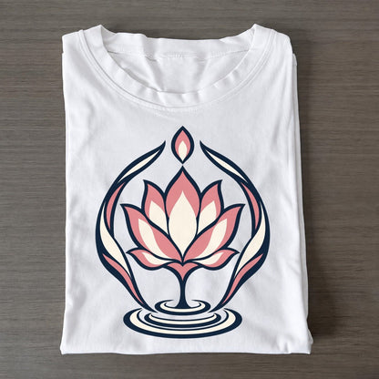 Stillwater Lotus Quiet Wards Heritage Classic T-shirt – White