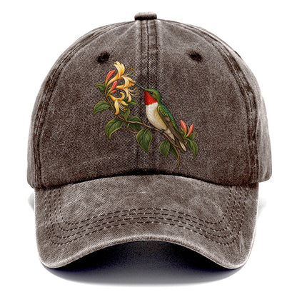 Hummingbird Honeysuckle Reach Character Club Classic Cap – Brown