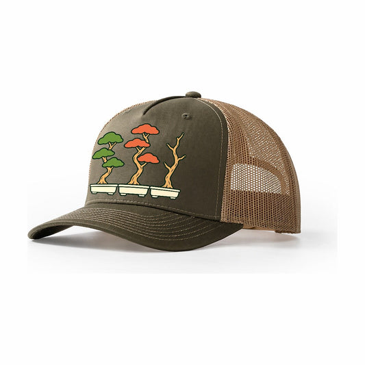 Three Season Set Bonsai Trucker Hat – Olive Khaki