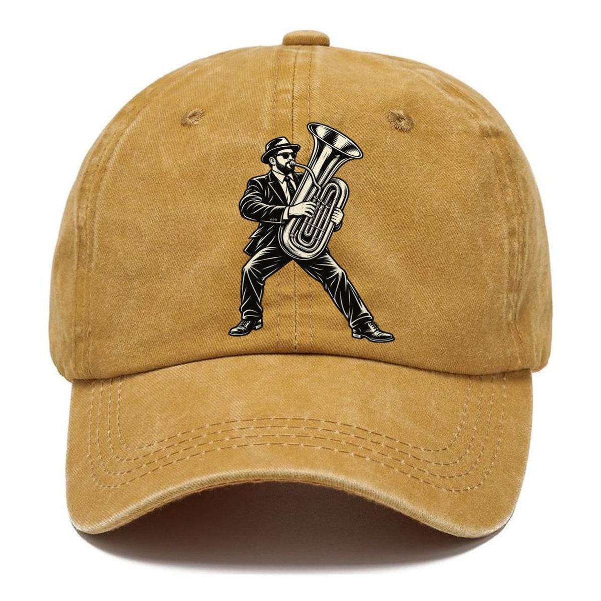 Tubist Standing Brass Line Global Music Ink Figures Classic Cap – Golden Harvest