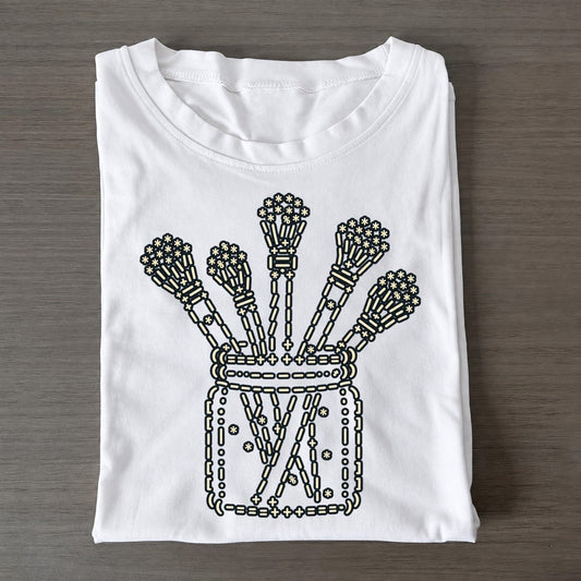 Brushes In Jar Classic T-shirt – White