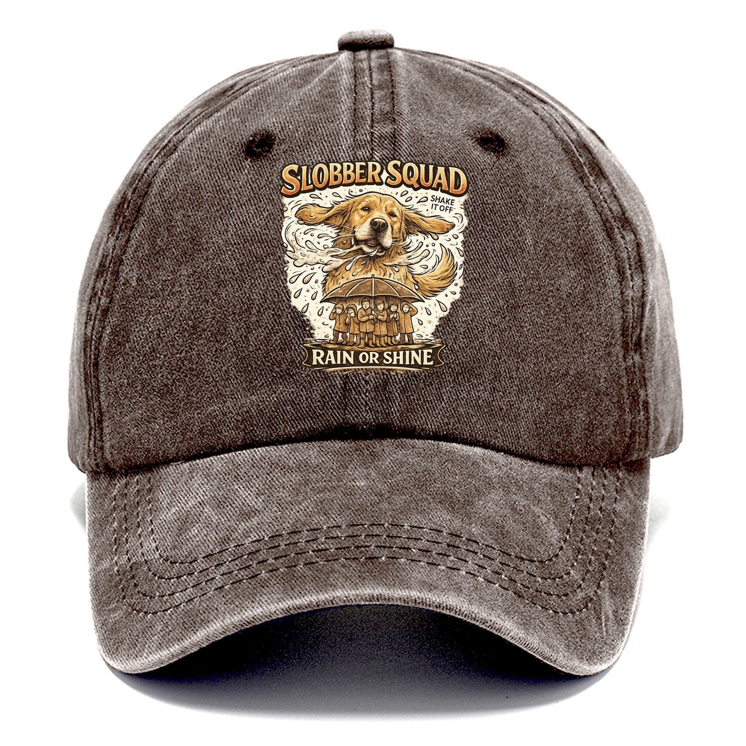 Golden Retriever Slobber Squad Classic Cap – Brown