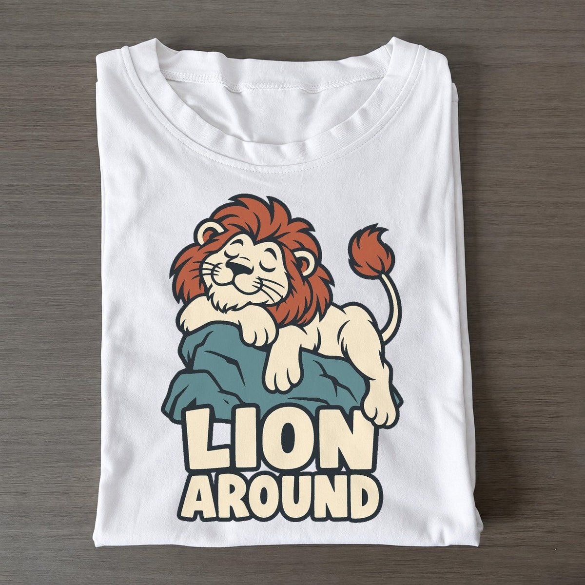 Lion Around Familiar Punchlines Classic T-shirt – White