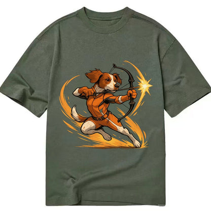 Brittany Hawkeye Hunting Heritage Compound Bow Gear Orange W Classic T-shirt – Army Green