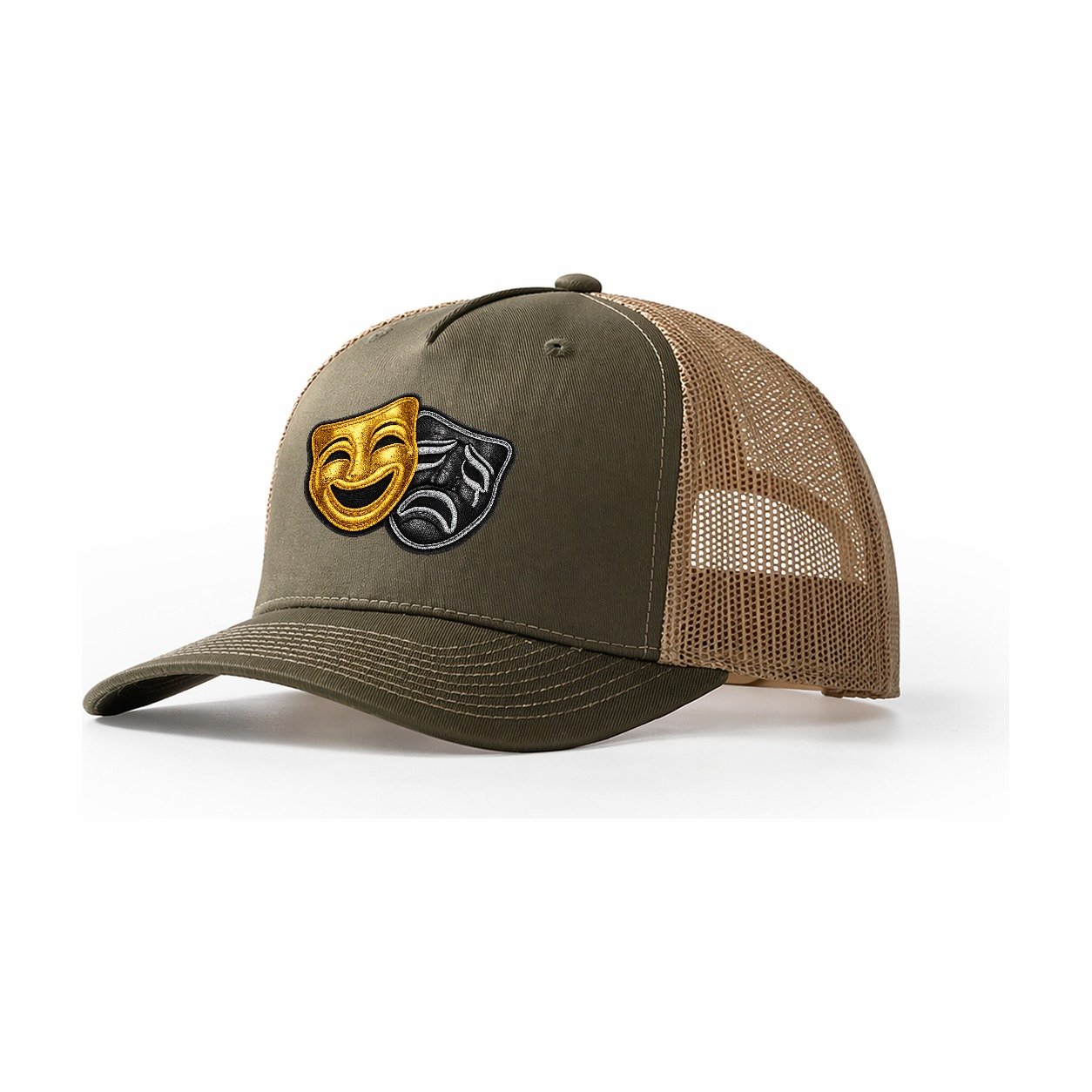 Broadway Masks Trucker Hat – Olive Khaki