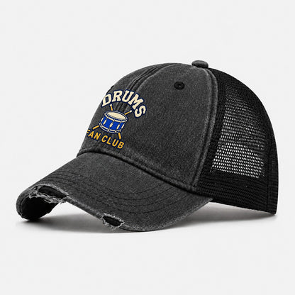 Drums Fan Club Washed Trucker Hat – Black