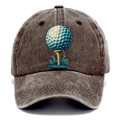 Tee And Ball Mark Golf Life Classic Cap – Brown