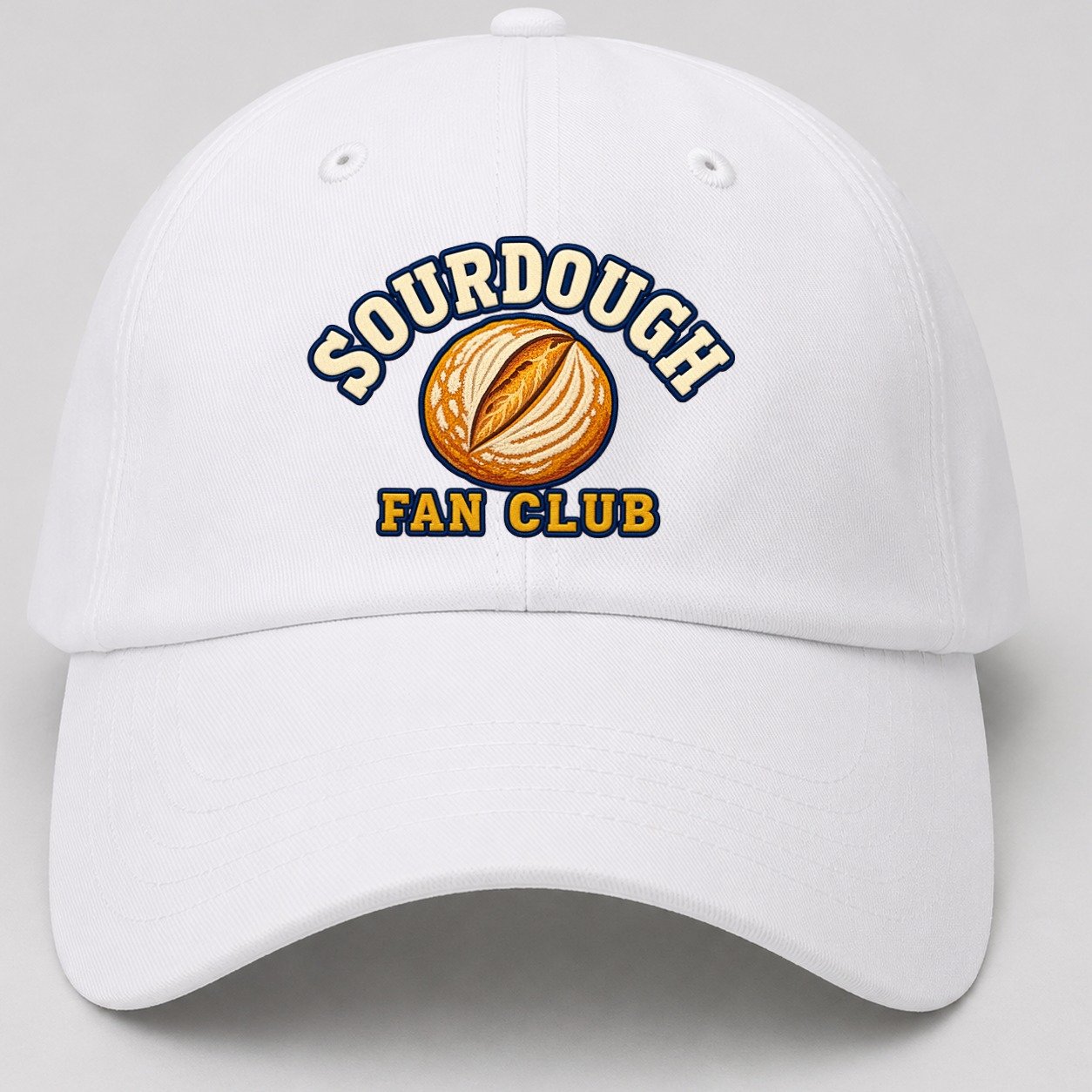 Sourdough Fan Club Baseball Cap – White