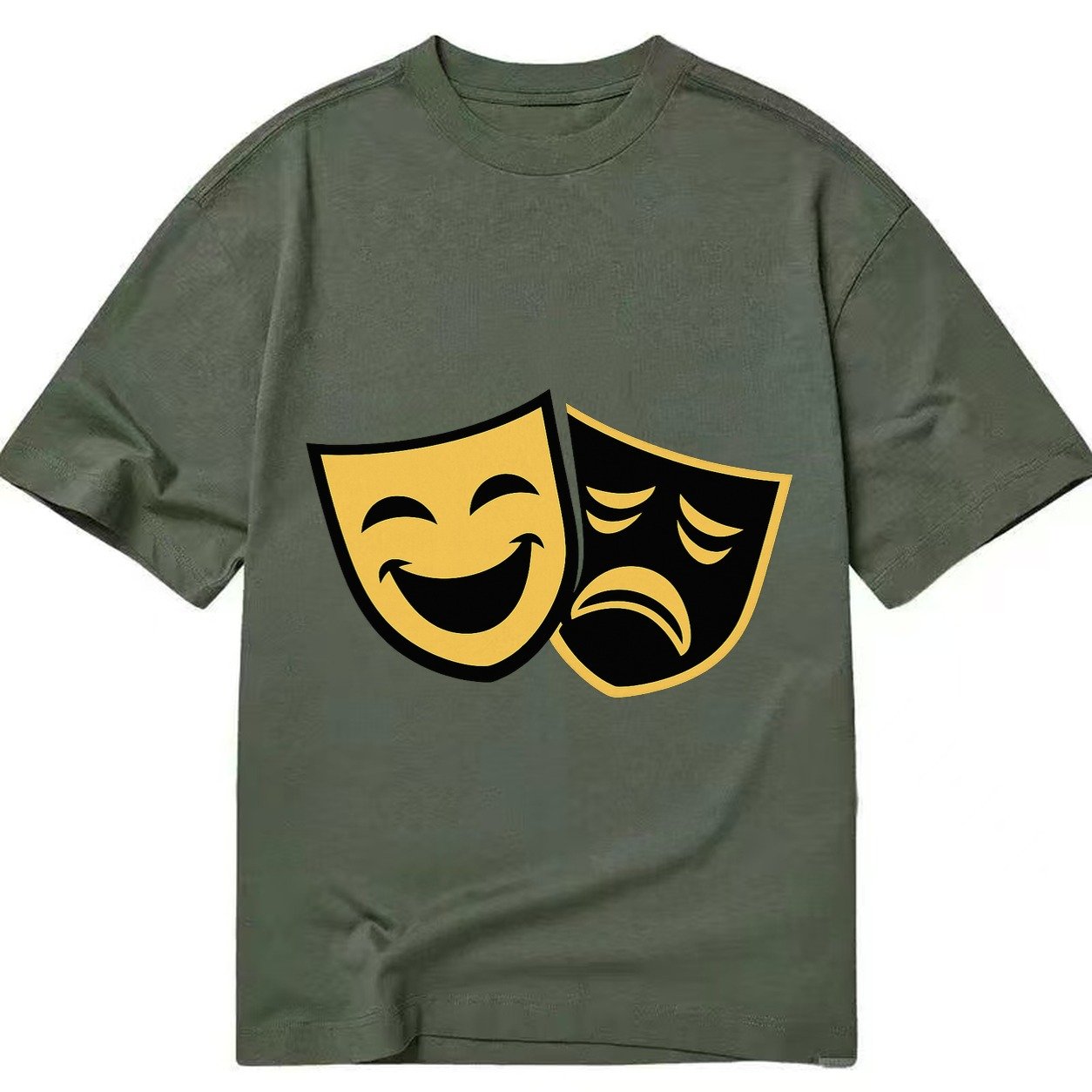 Golden Duality Of Theater Ac39f189b447 1770611732078 Classic T-shirt – Army Green