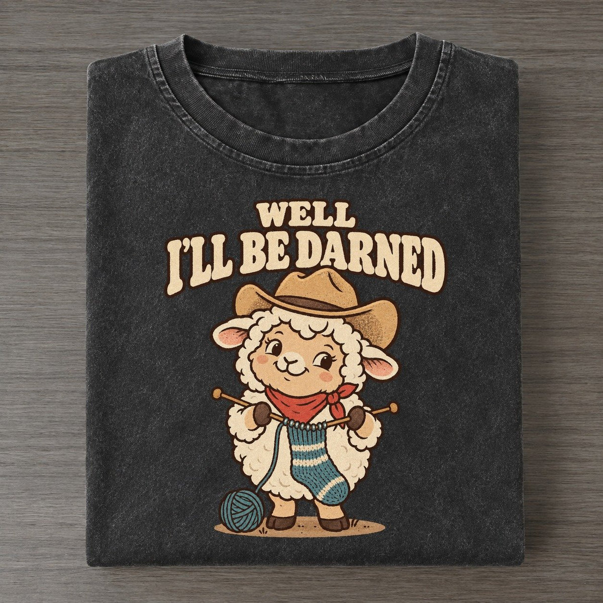 Well Ill Be Darned Well I Declare Vintage T-shirt – Black