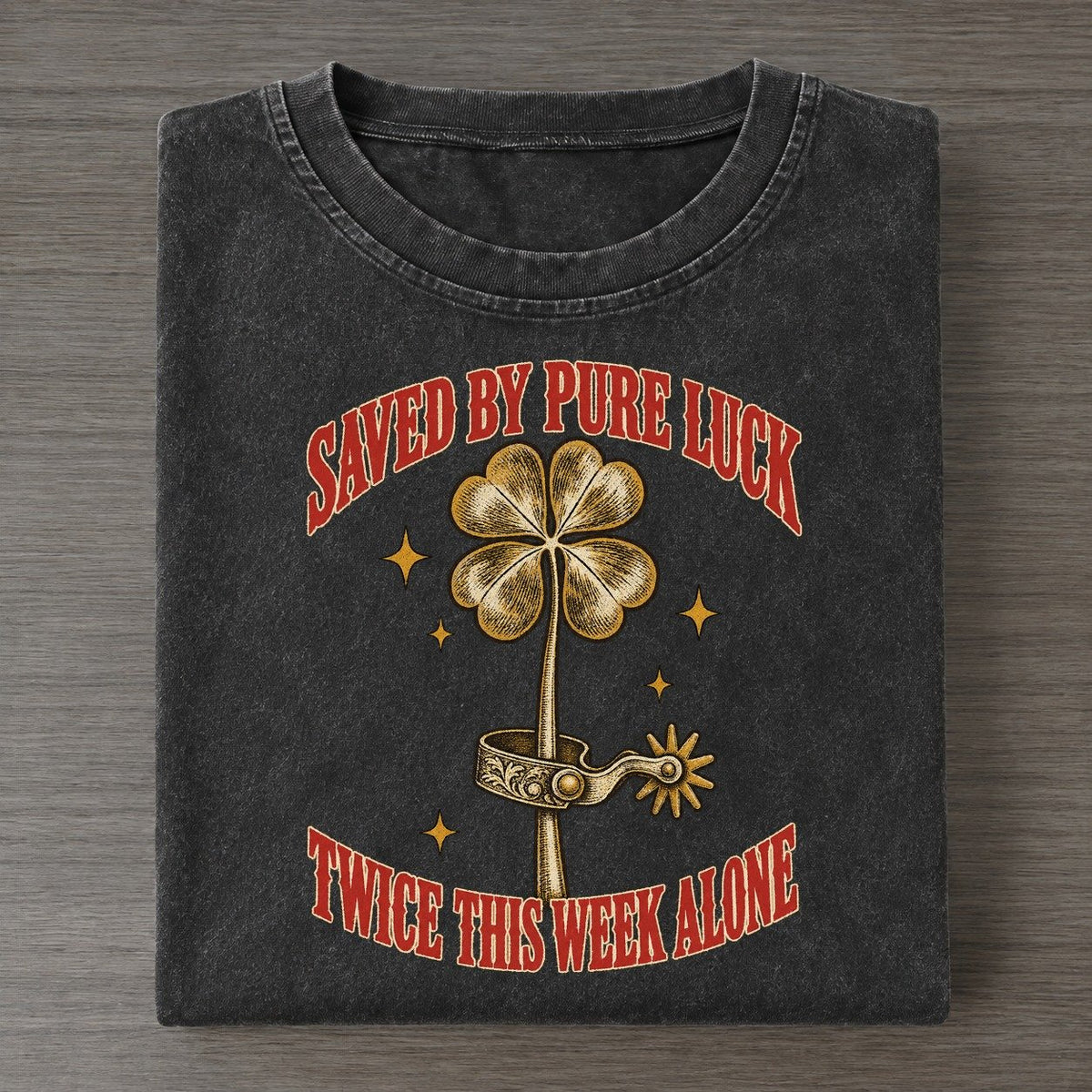Twice This Week Alone Unhinged Affirmations Vintage T-shirt – Black