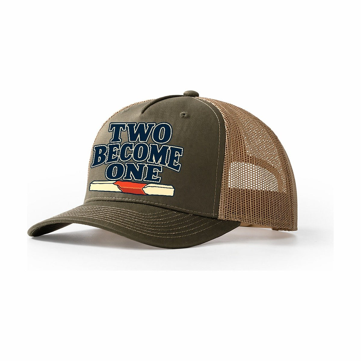 Two Become One Blacksmithing Trucker Hat – Olive Khaki