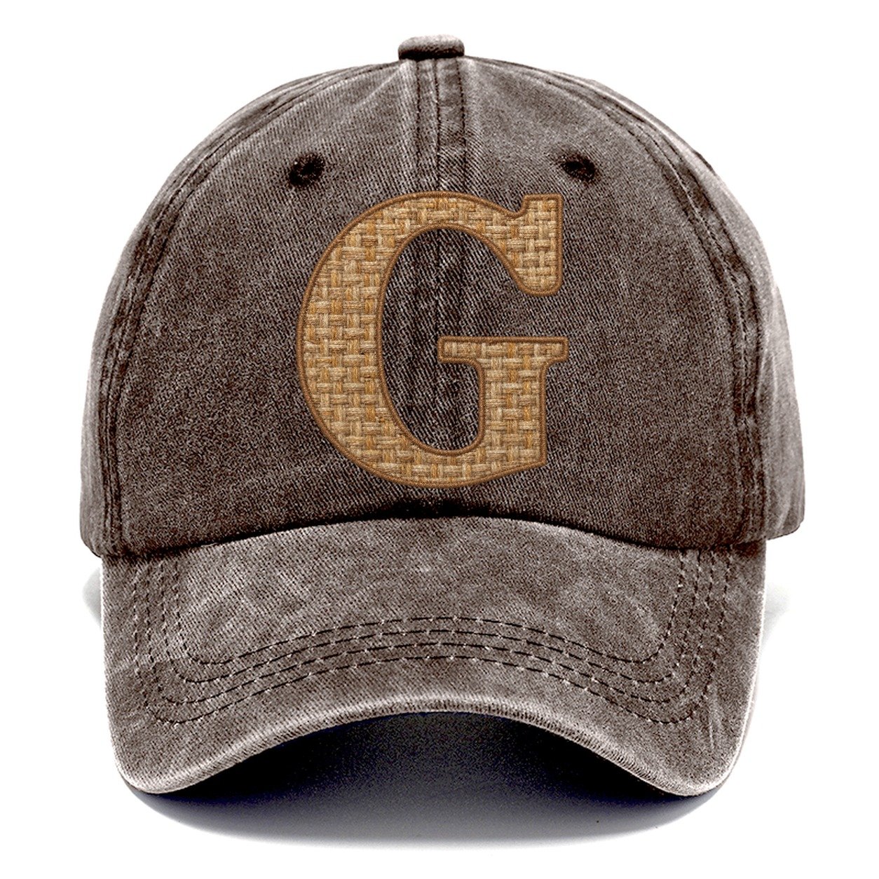 Woven Tweed G Monogram Classic Cap – Brown