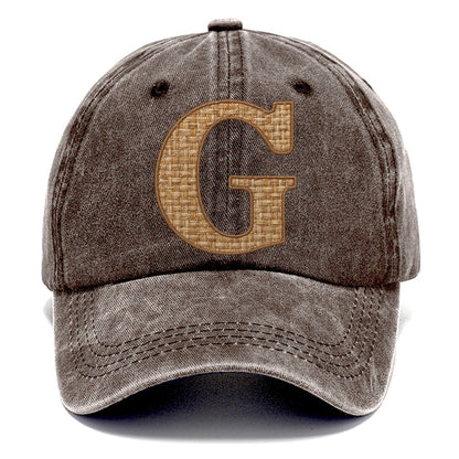 Woven Tweed G Monogram Classic Cap – Brown