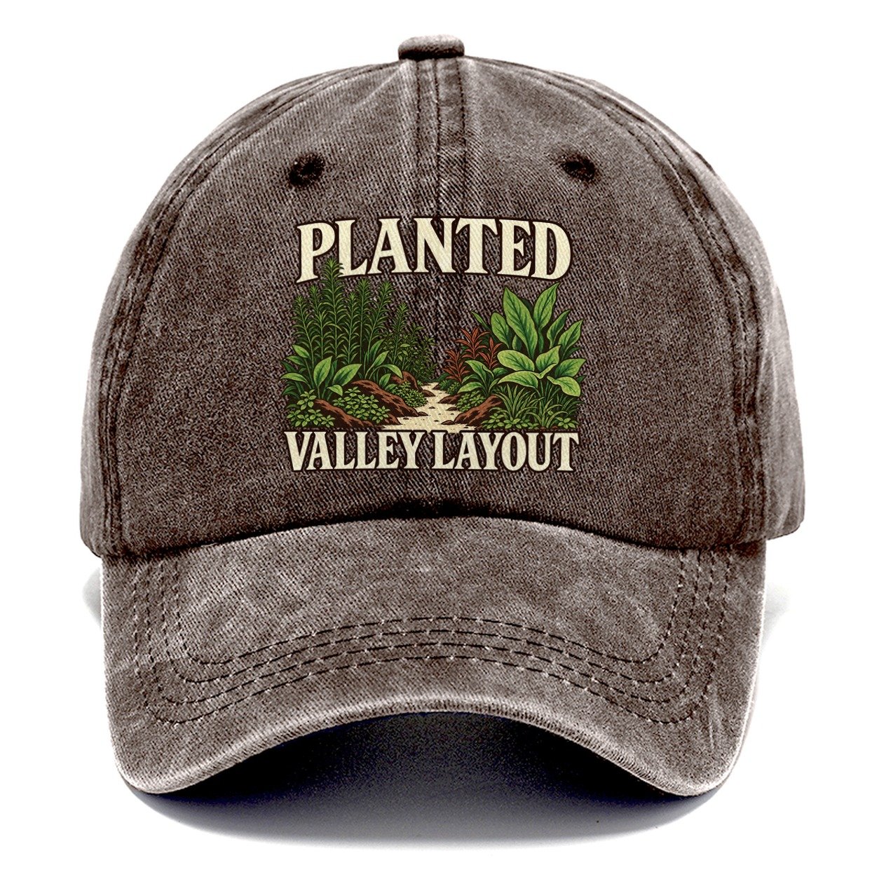 Planted Valley Layout Aquarium Keeping Classic Cap – Brown
