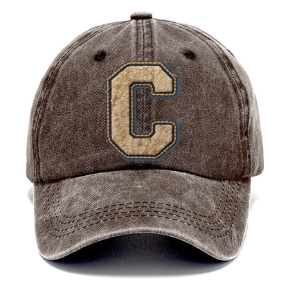 Varsity Chenille C Monogram Classic Cap – Brown