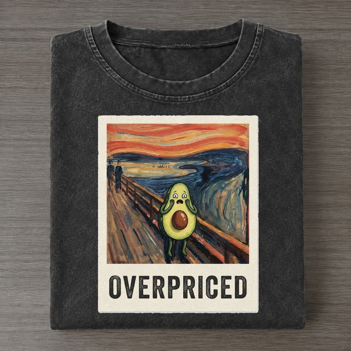 Avocado Scream Overpriced Scream Vintage T-shirt – Black