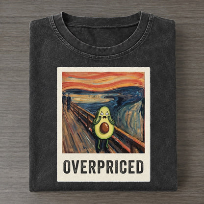 Avocado Scream Overpriced Scream Vintage T-shirt – Black