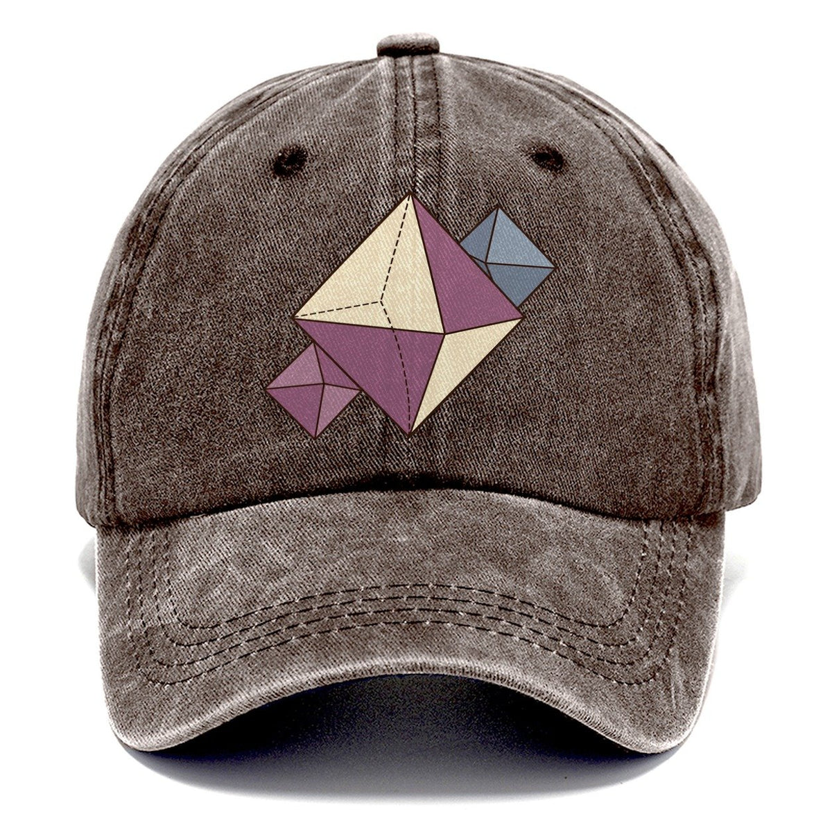 Fluorite Crystal Geometry Rocks And Minerals Classic Cap – Brown