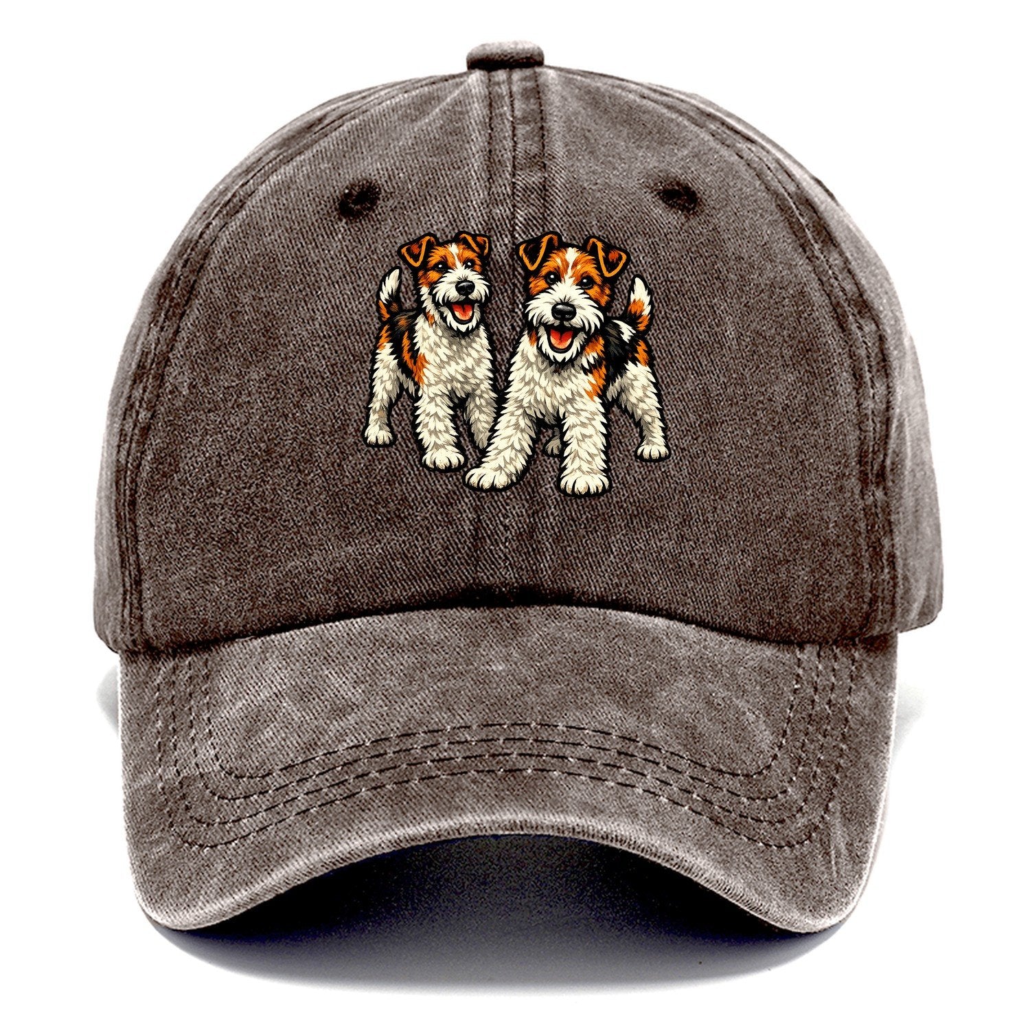 Wire Fox Terriers Classic Cap – Brown