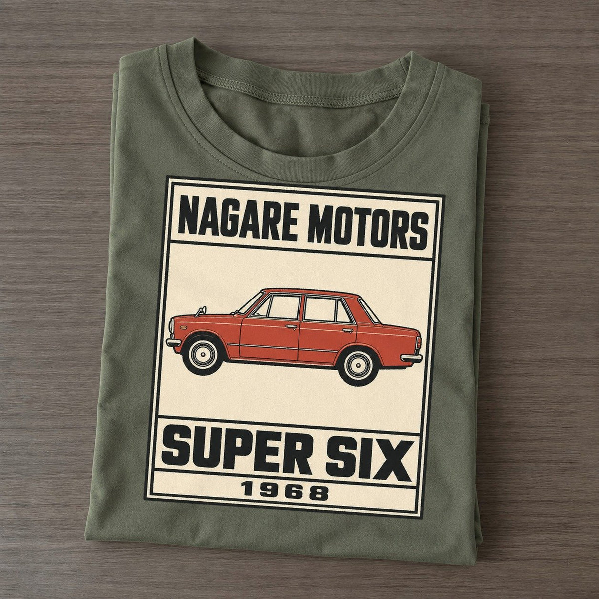 Nagare Super Showa Speed Plates Classic T-shirt – Army Green