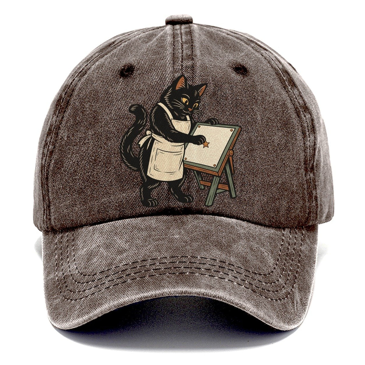 Black Cat Mapmaker Sundown Familiars Classic Cap – Brown