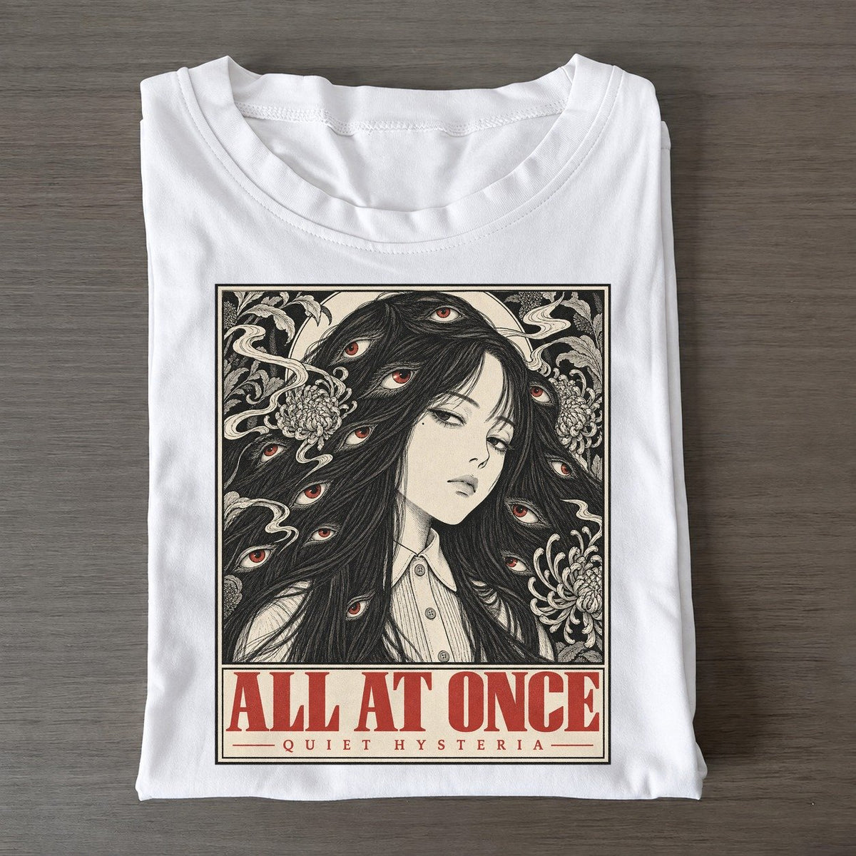 All At Once Quiet Hysteria Classic T-shirt – White