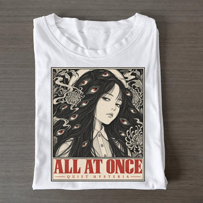 All At Once Quiet Hysteria Classic T-shirt – White