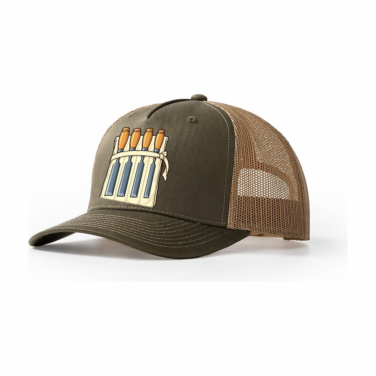 Chisel Roll Woodworking Trucker Hat – Olive Khaki