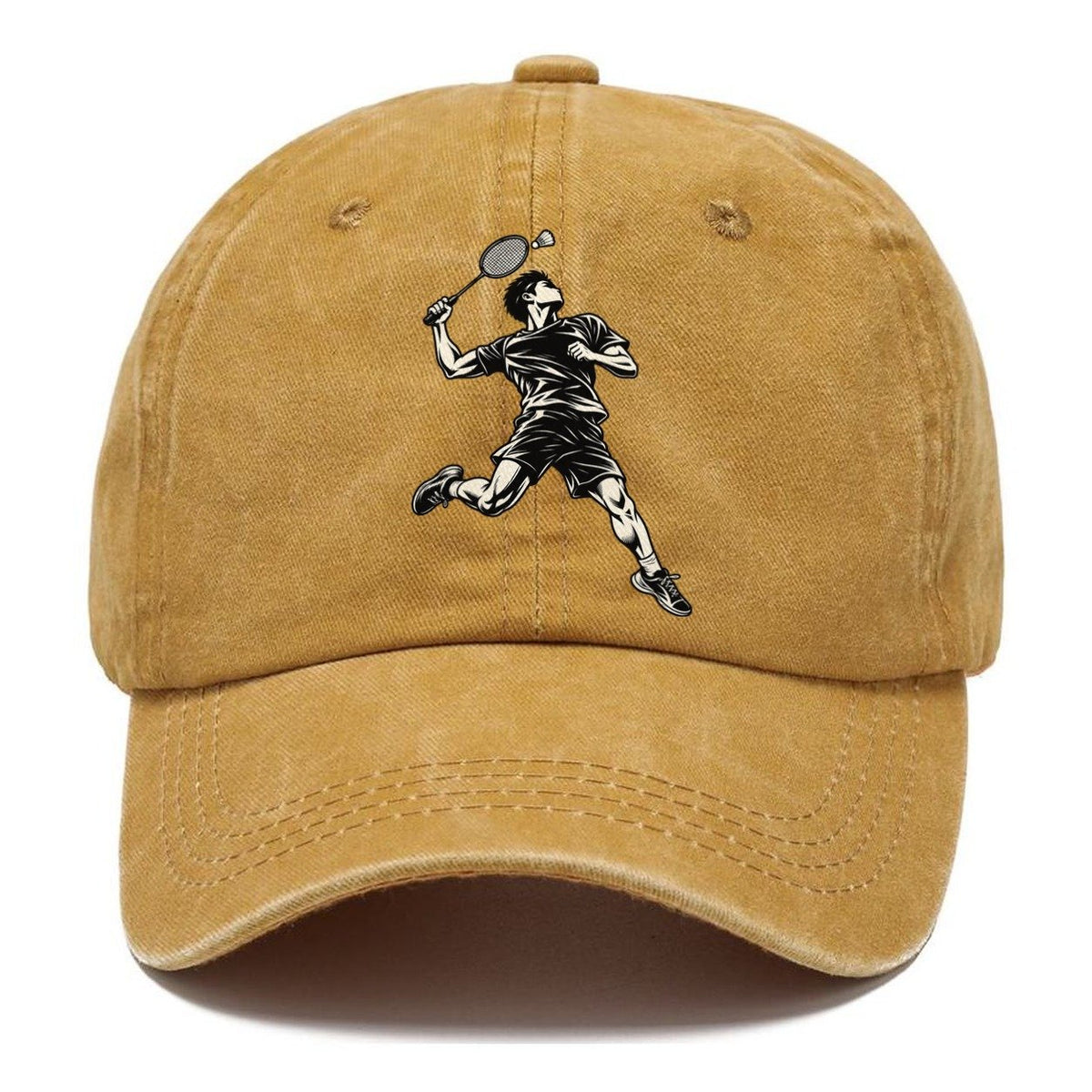 Badminton Overhead Smash Global Sports Ink Figures Classic Cap – Golden Harvest