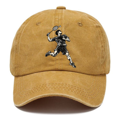 Badminton Overhead Smash Global Sports Ink Figures Classic Cap – Golden Harvest