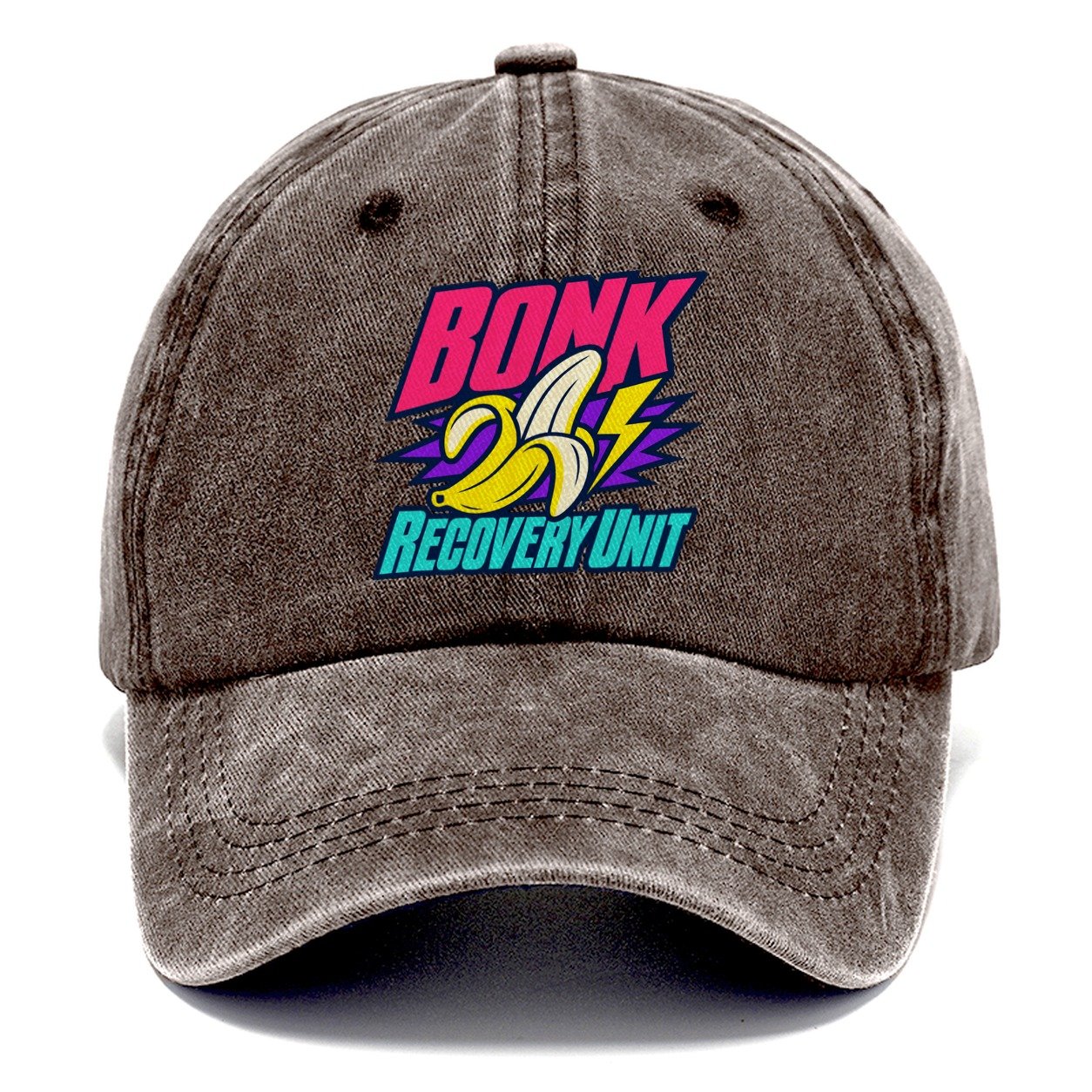 Bonk Recovery Unit 90S Running Clubs Classic Cap – Brown