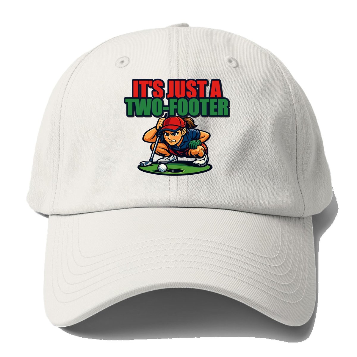 It Is Just A Two Footer Golf Baseball Cap – Black