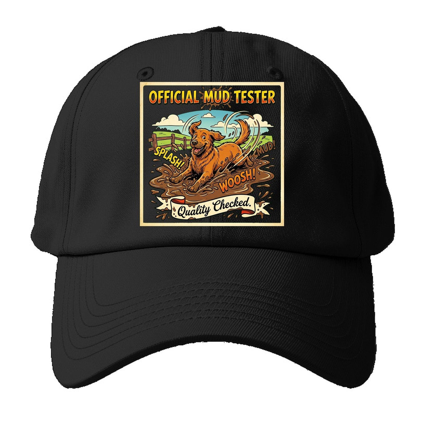 Official Mud Tester Transparent Baseball Cap – Black