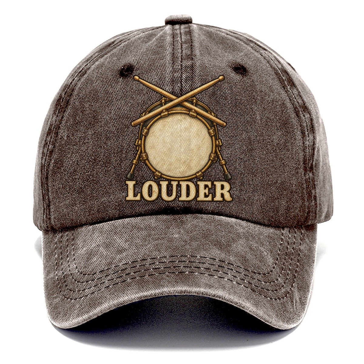 Drums Louder Fan Favorites Classic Cap – Brown