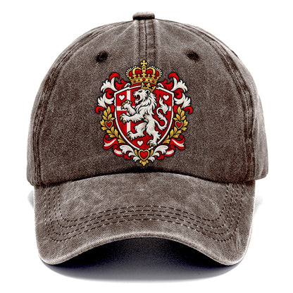 Denmark Heraldic Crest Country Logos Classic Cap – Brown