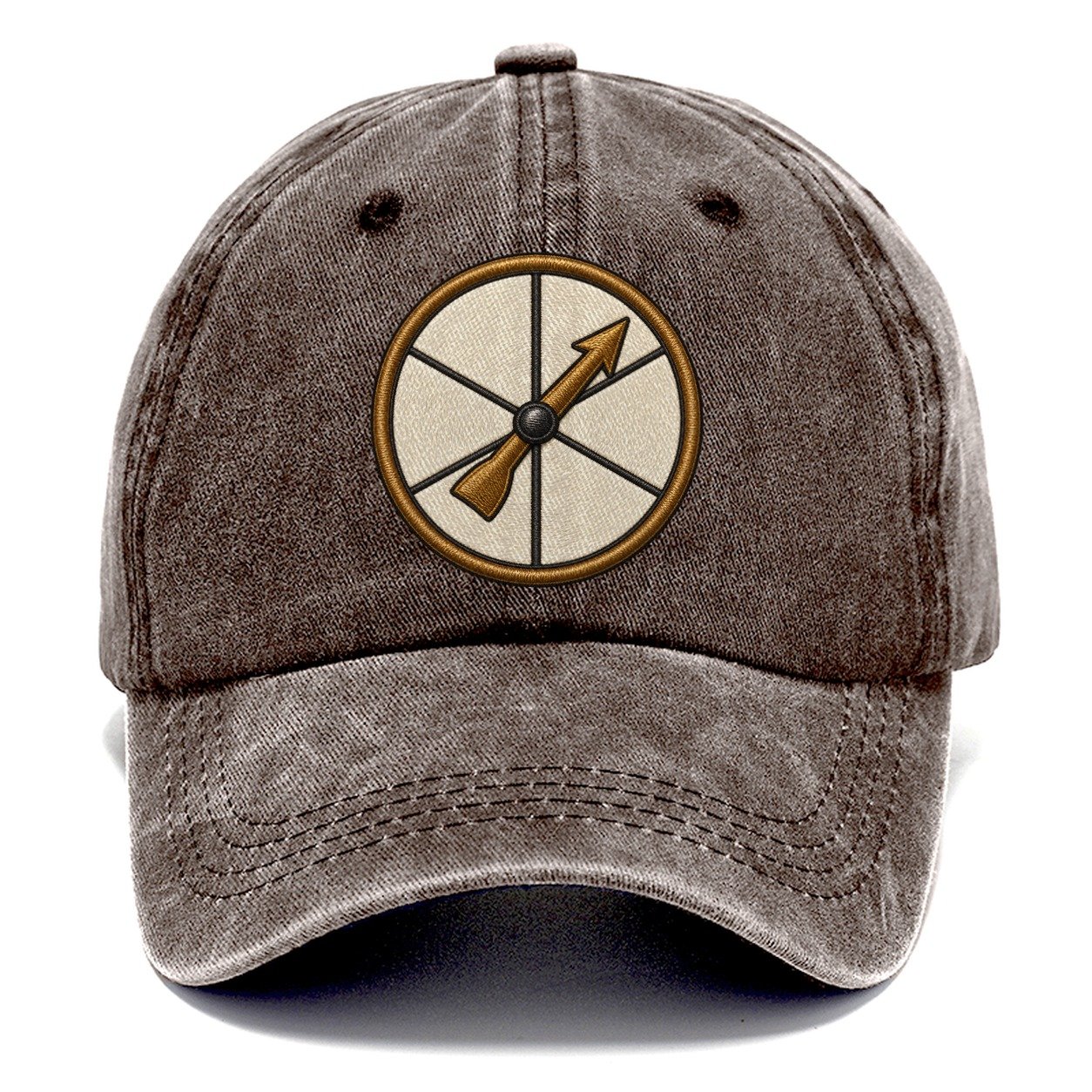 Spinner Arrow On A Round Dial Board Games Classic Cap – Brown