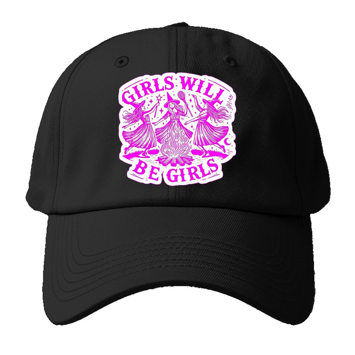 Girls Will Be Girls Baseball Cap – Black