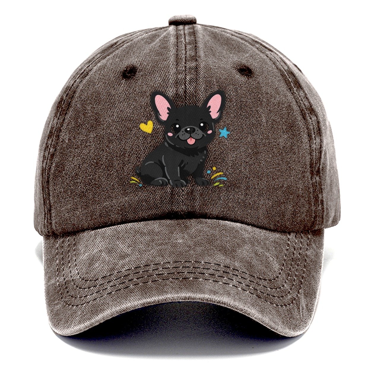French Bulldog Classic Cap – Brown