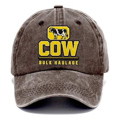 Cow Bulk Haulage Heavy Duty Classic Cap – Brown