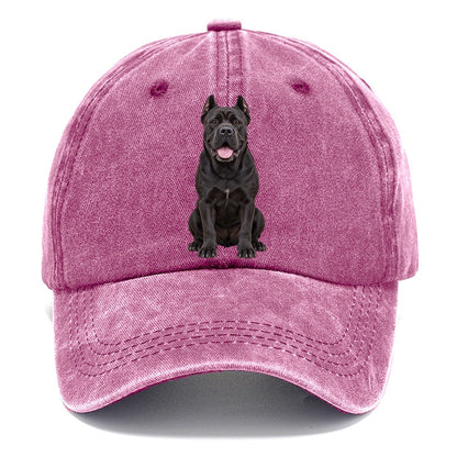 Cane Corso Sitting Top Breeds Classic Cap – Dusty Rose