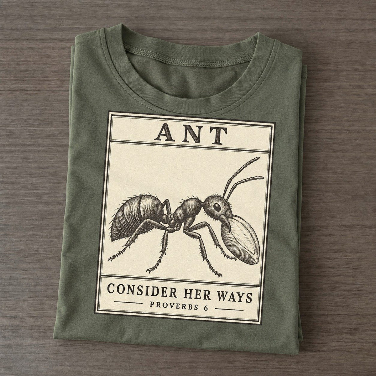 Ant Specimen Plate Creature Canticle Classic T-shirt – Army Green