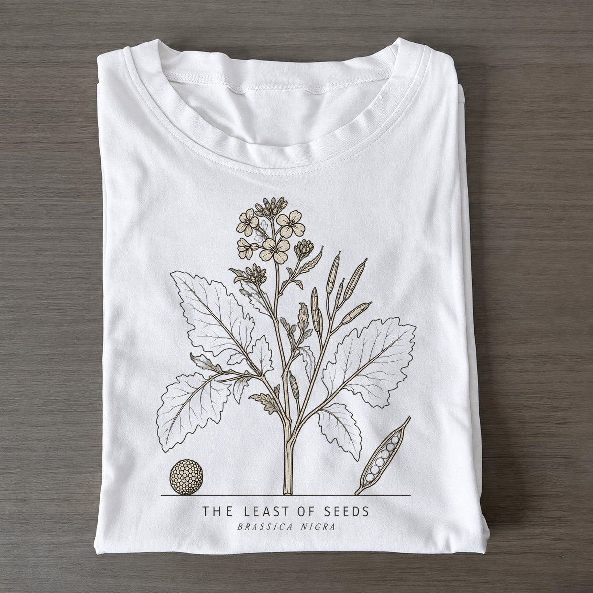 The Least Of Seeds Olive Line Classic T-shirt – White