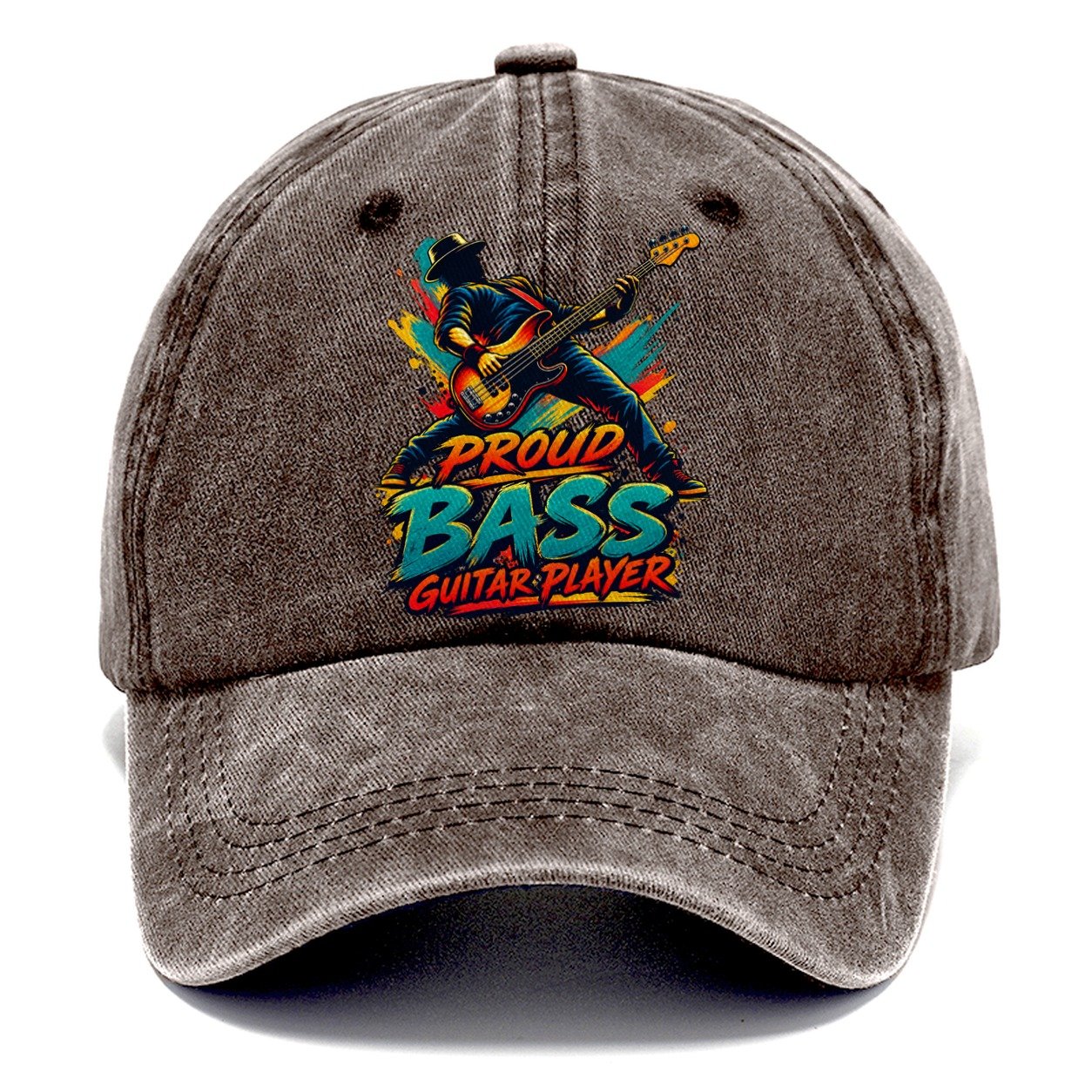 Proud Bass Guitar Player Music Instruments Classic Cap – Brown