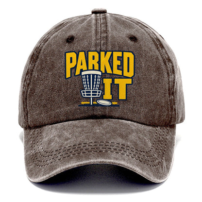 Parked It Disc Golf Classic Cap – Brown