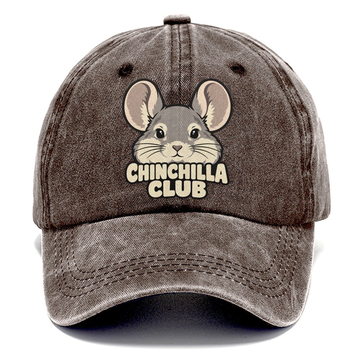 Chinchilla Club Small Pet Logos Classic Cap – Brown